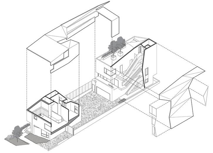 Diagram of Masche's little BIG house in Little Italy.